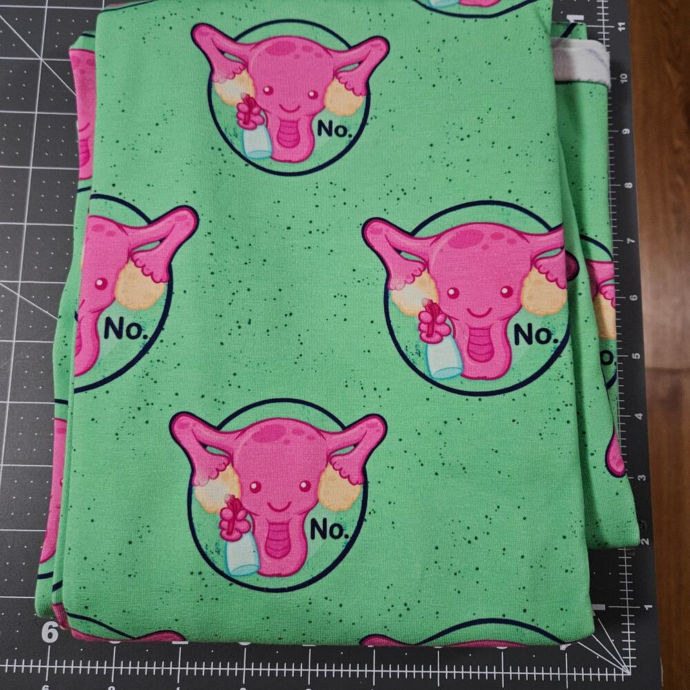 Uterus Body Autonomy Womens Rights Cotton Lycra Fabric Craft Sewing DIY